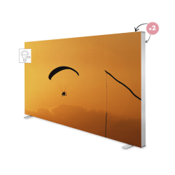 Caseta LEDBOX PLUS Textila Frameless dubla fata 300cm