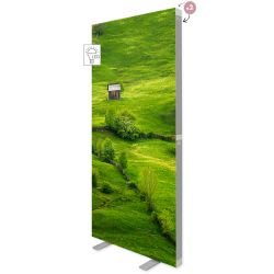 Caseta LEDBOX FLEX Textila Frameless dubla fata 85x200cm
