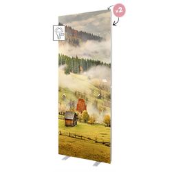 Caseta LEDBOX Textila Frameless dubla fata 85x200cm