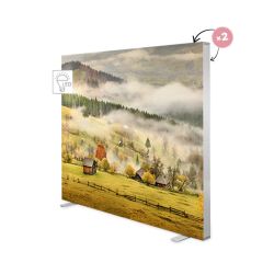 Caseta LEDBOX PLUS Textila Frameless dubla fata 200cm