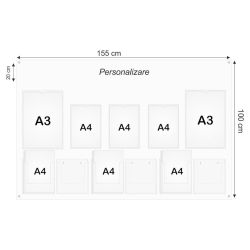 Plexiglass Notice Board 2A3AP3A4AP6A4BP