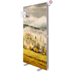 Caseta LEDBOX FLEX Textila Frameless dubla fata 100x200cm