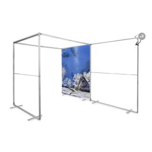 MEGA SEG Double Sided Frameless Fabric Display 150cm