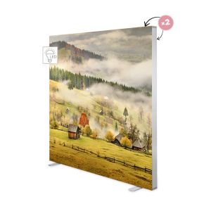 Caseta LEDBOX PLUS Textila Frameless dubla fata 200cm