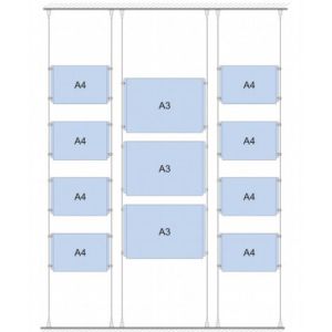 AF080 - Customized Wire Display System - price depending on configuration