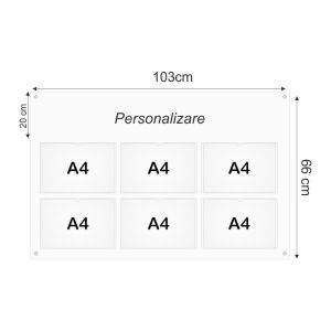 Plexiglass Notice Board 6A4AL