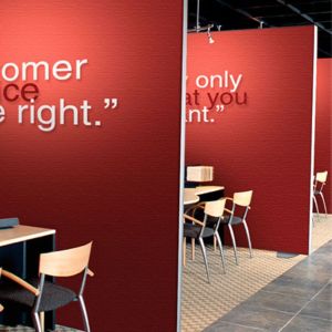  Double-Sided Frameless Fabric Display