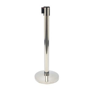 Retractable belt stanchion