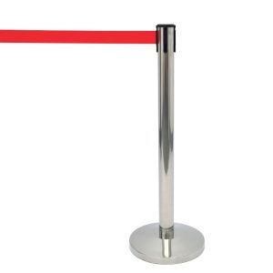 Retractable belt stanchion