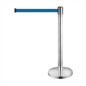 Retractable belt stanchion