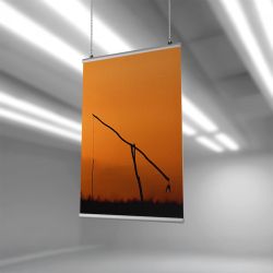  Poster Hanger - argintiu