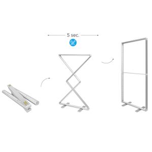 LEDBOX FLEX Double Sided Frameless Fabric Lightbox 120x200cm
