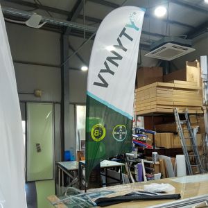 Feather Flag S with cross base